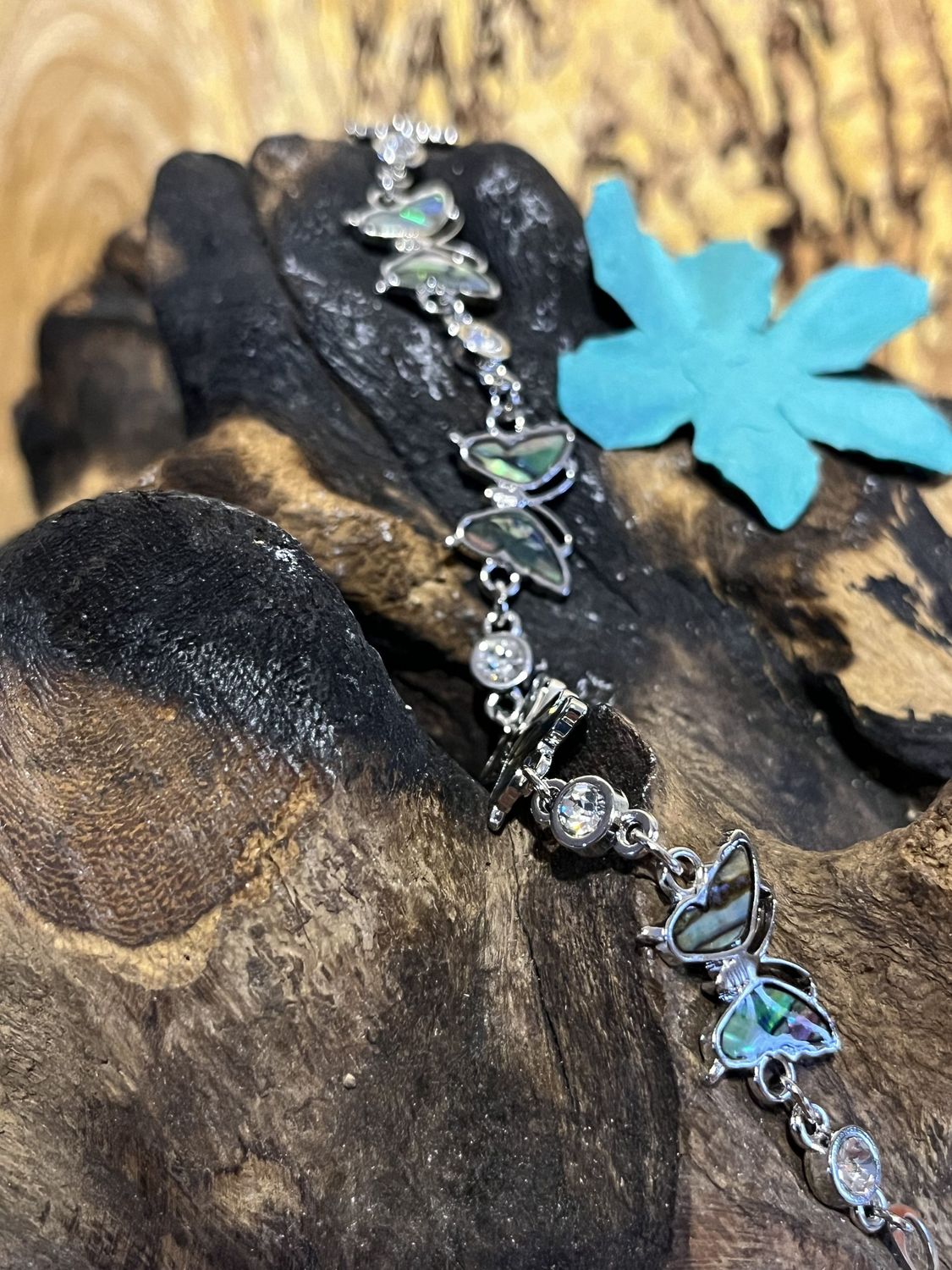 Butterfly Paua Shell Bracelet