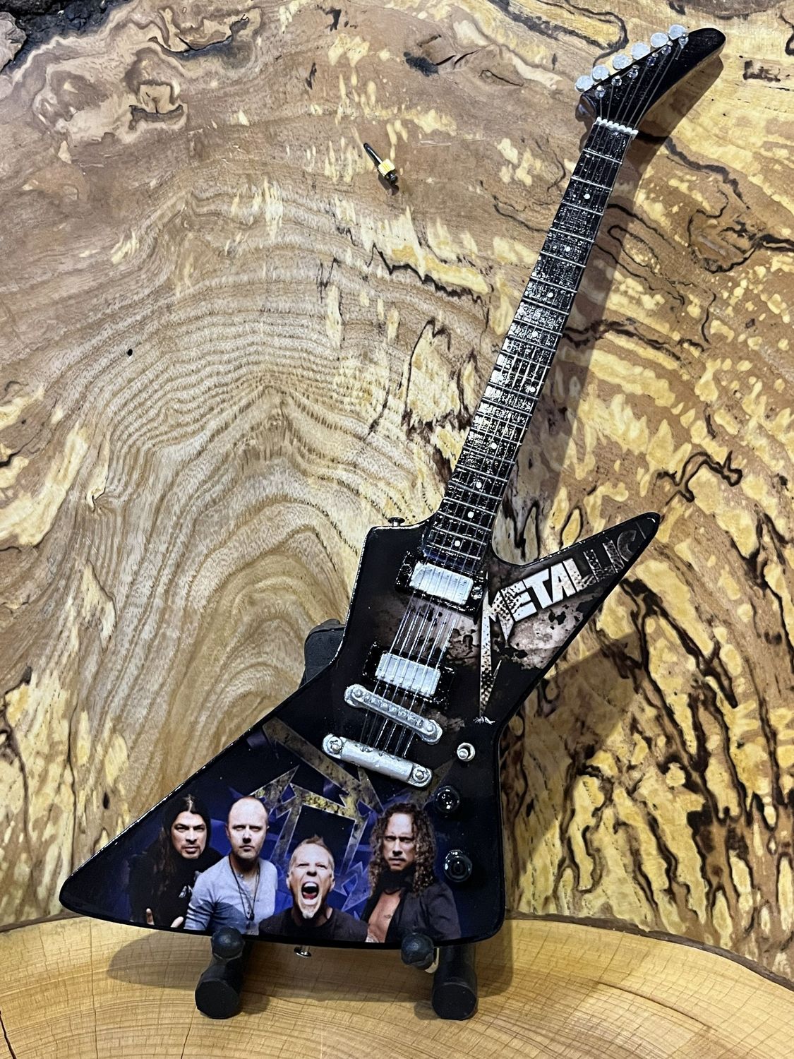 Metallica Miniature Wooden Guitar