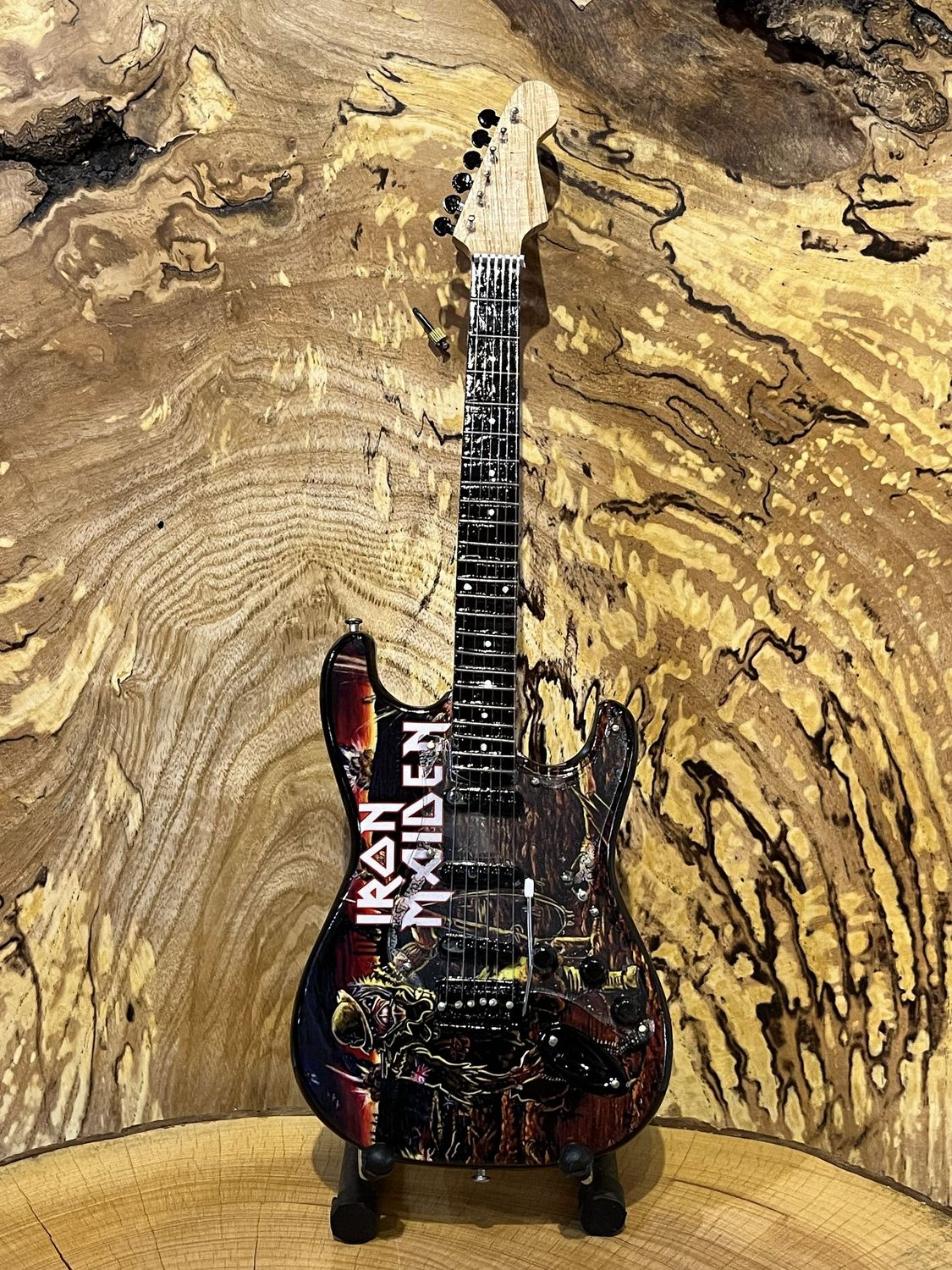 Iron Maiden Miniature Wooden Guitar