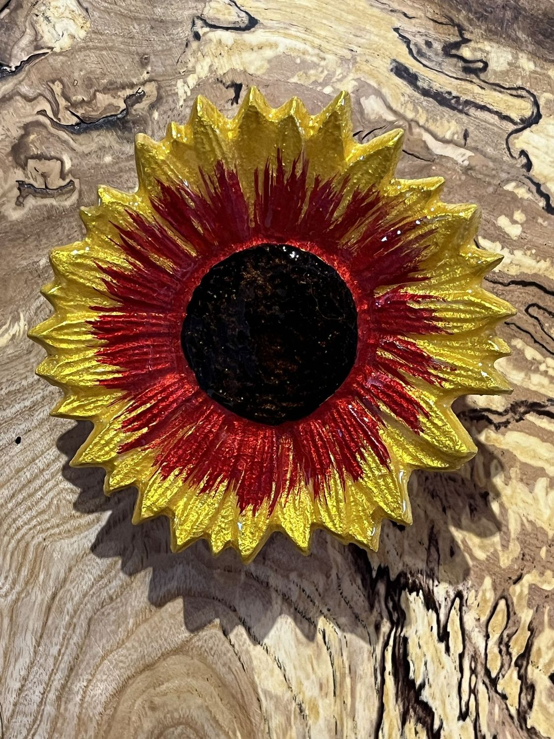 Yellow and Red Sunflower Yellow and Red Sunflower
