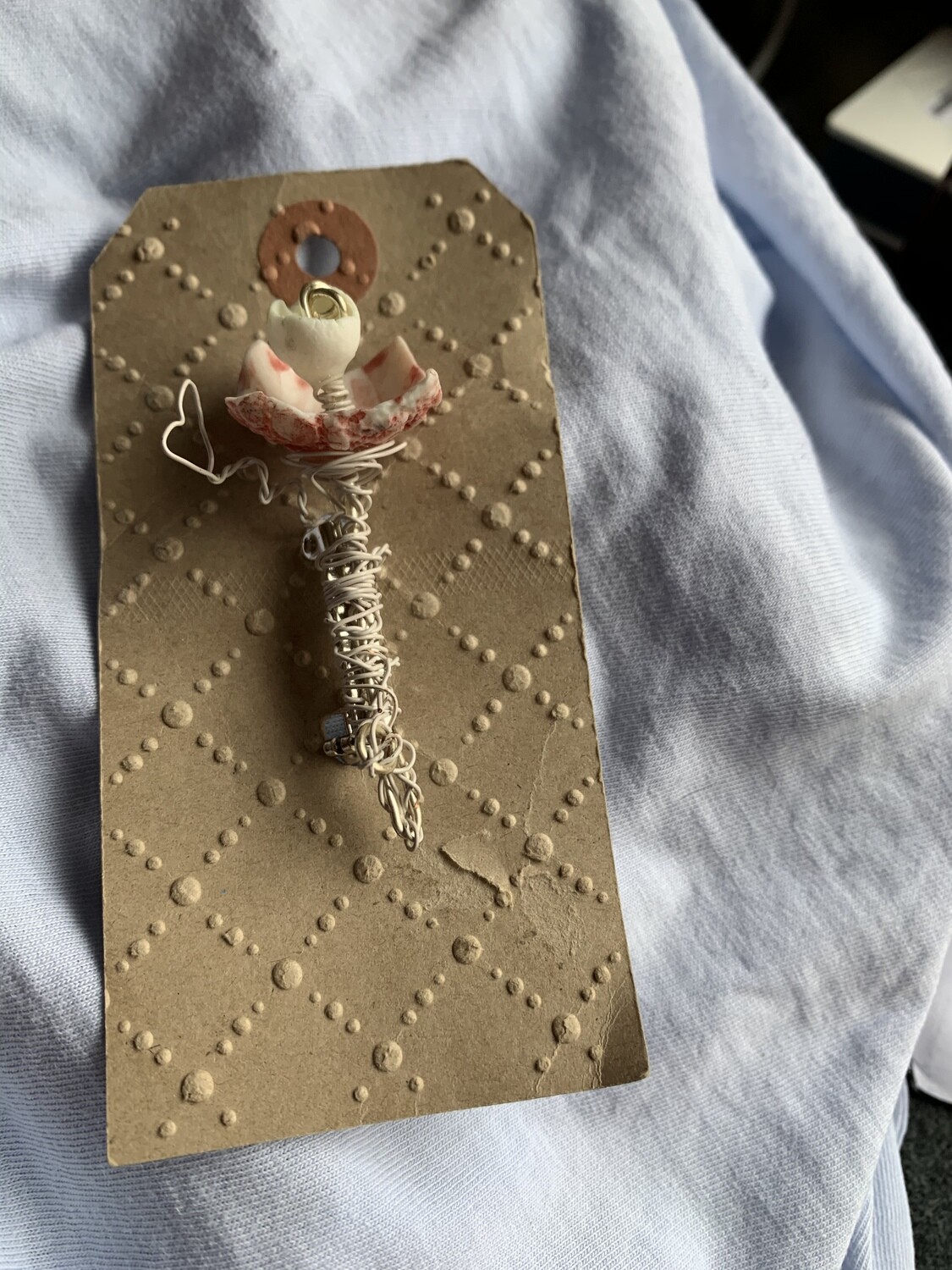 Porcelain brooch