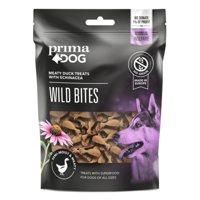 Primadog wild bites m and og echinacea - 150g