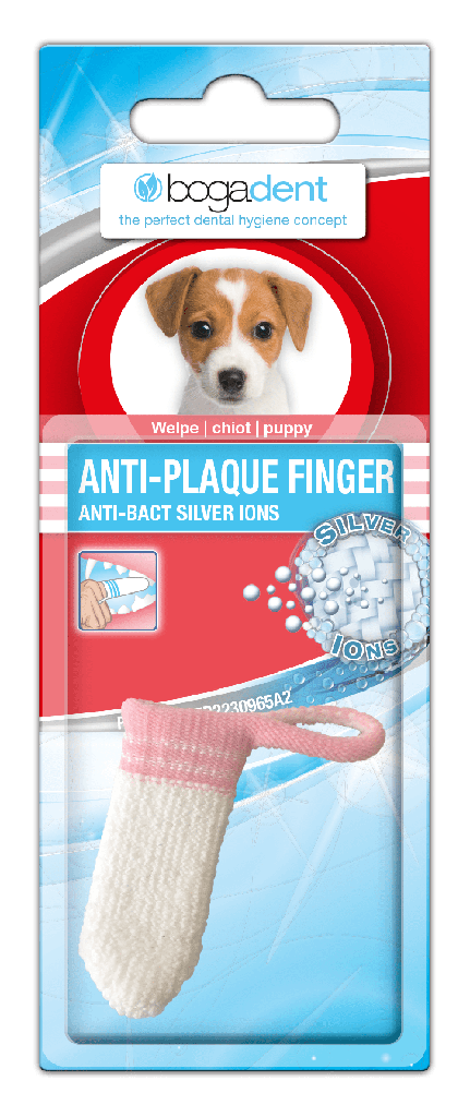 Bogadent anti-plaque finger hvalp