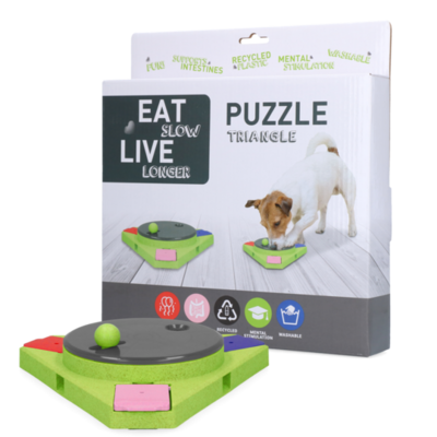 Eat slow live longer puzzle - triangle