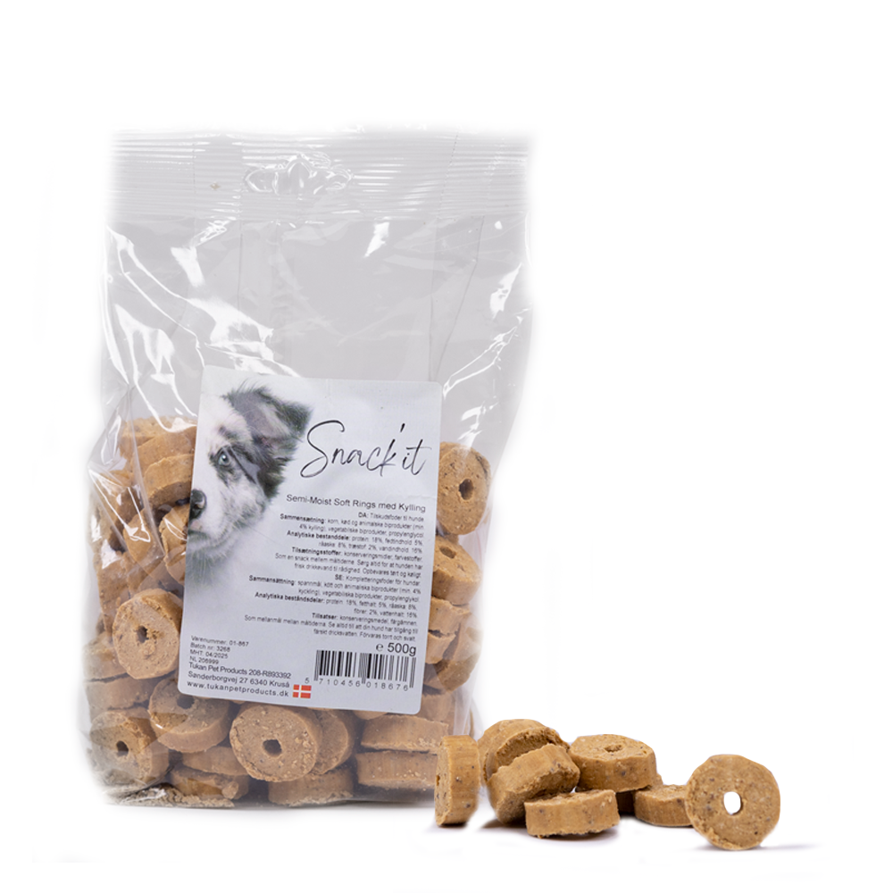 Snack'it Soft rings m Kylling 500g