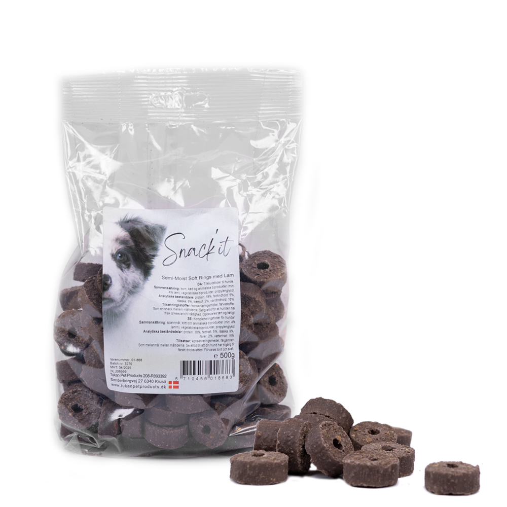 Snack's Soft rings m. lam 500g