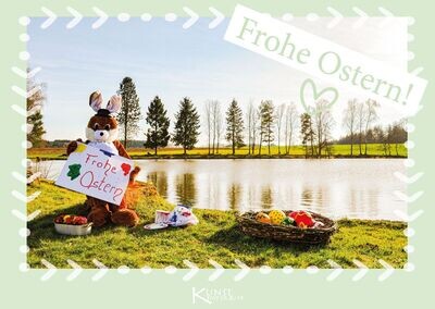 Postkarte Frohe Ostern 3 Sir Hops