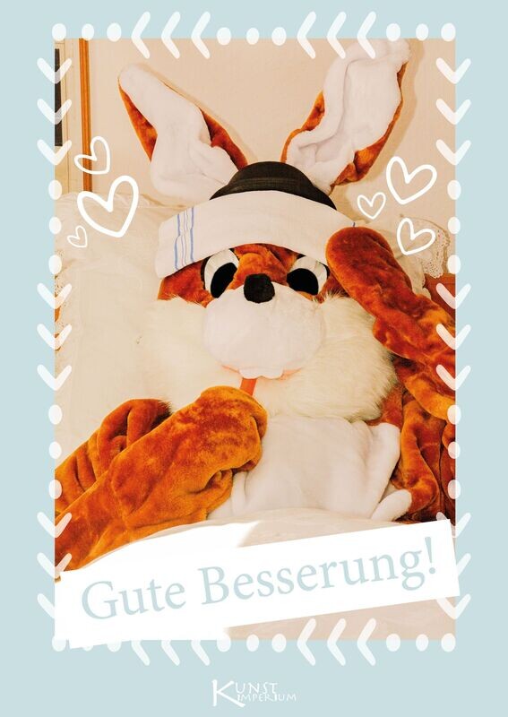 Postkarte Gute Besserung 2 Sir Hops