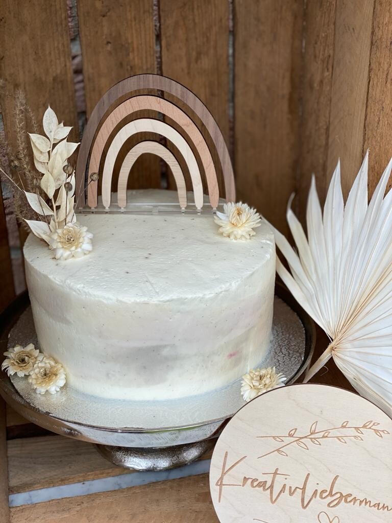 Caketopper - Regenbogen Boho