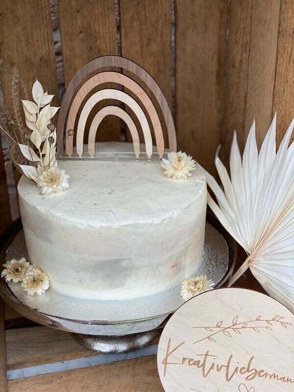 Caketopper - Regenbogen Boho
