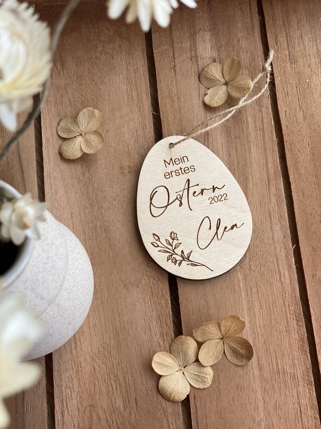 Personalisierter Anhänger Osterei - Mein erstes Ostern