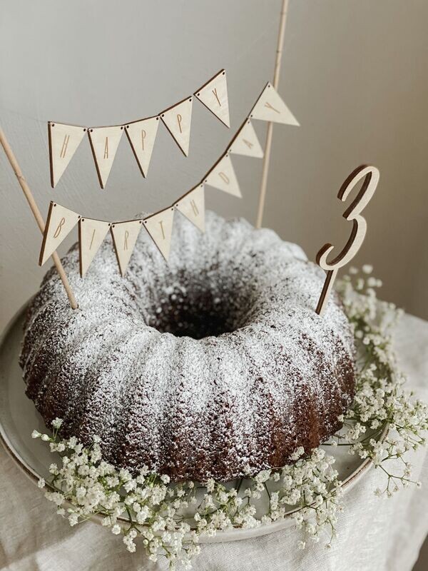 Caketopper - Mini-Wimpel