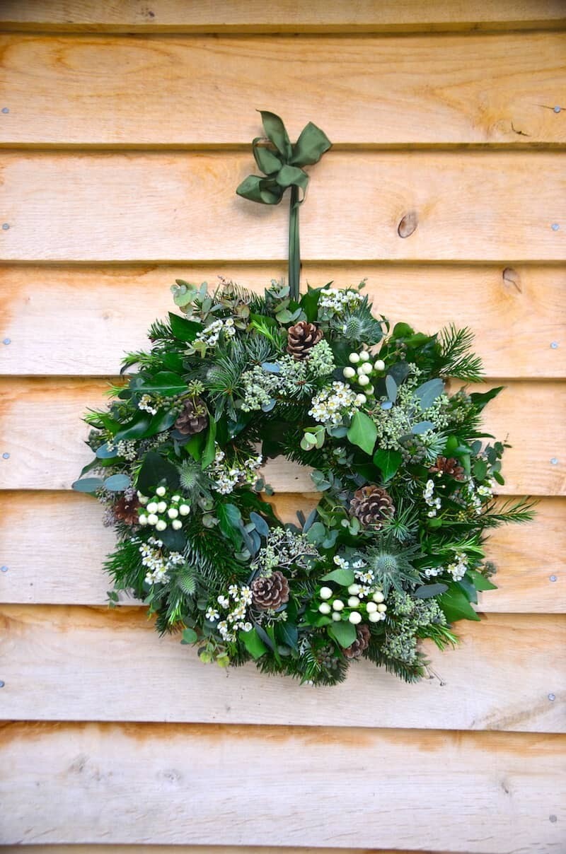 Natural White Christmas Wreath