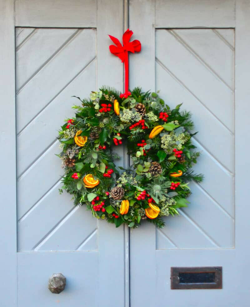 Traditional Red Christmas Wreath