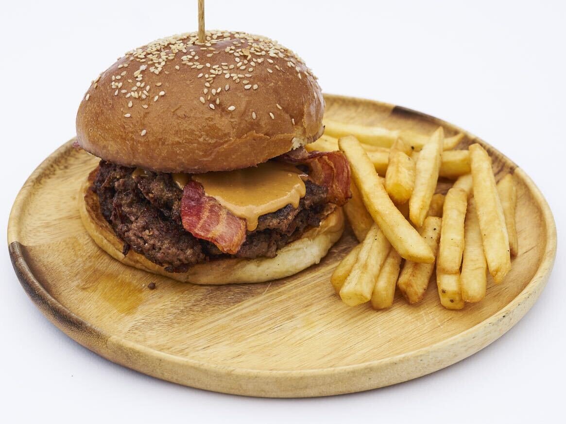 Peanut Butter and Bacon Burger