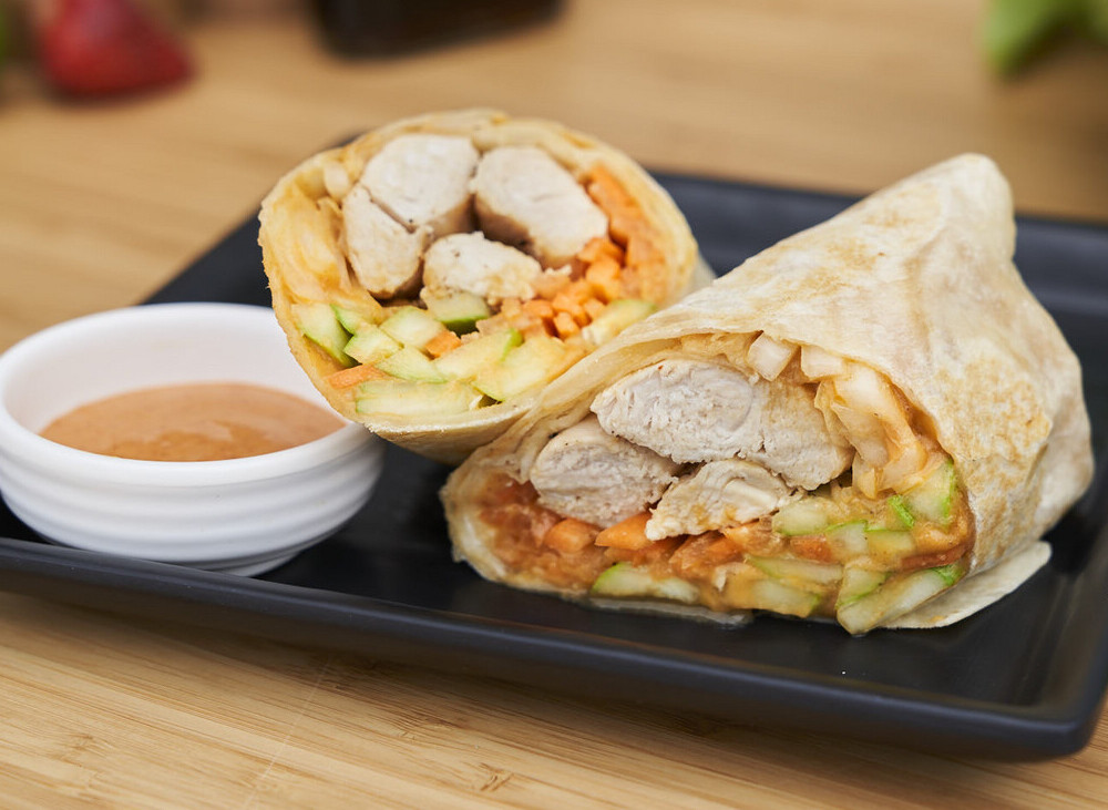 Massaman Chicken Wrap