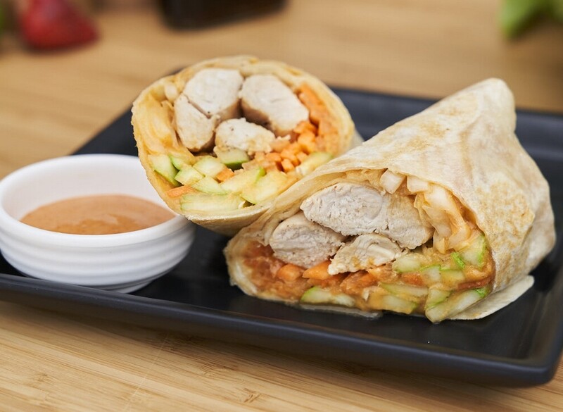 Massaman Chicken Wrap