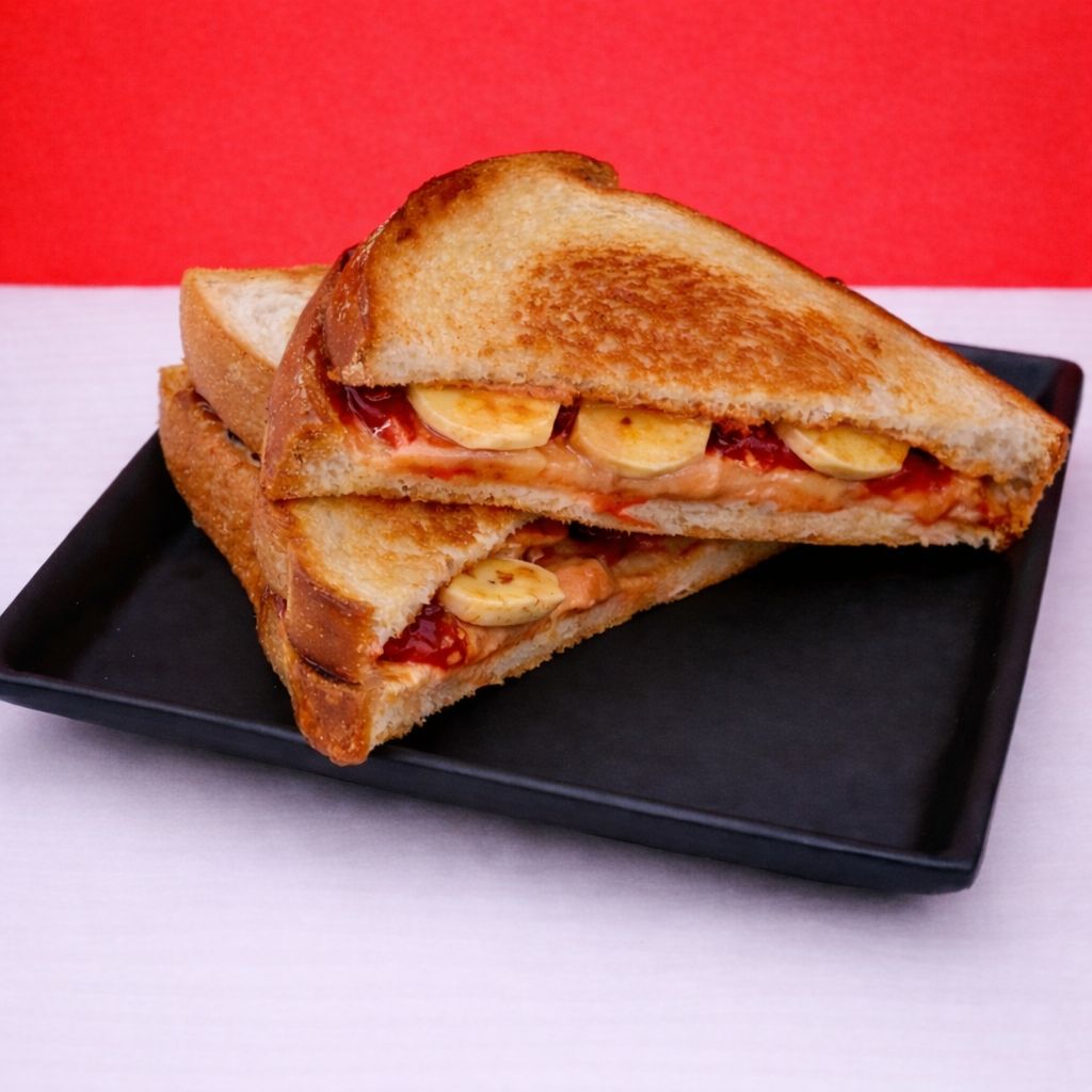 PB Jam and Banana Sandwich