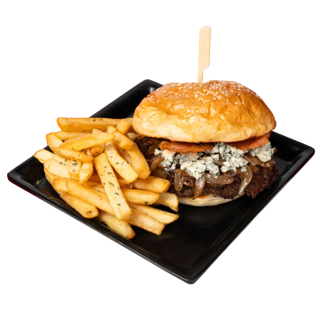 Blue Cheese and Bacon Burger