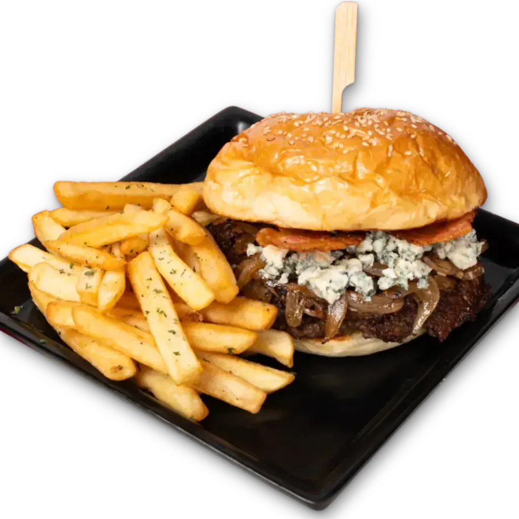 Blue Cheese and Bacon Burger