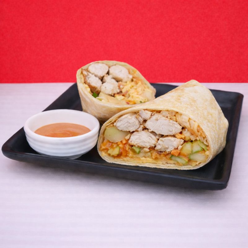 Massaman Chicken Wrap