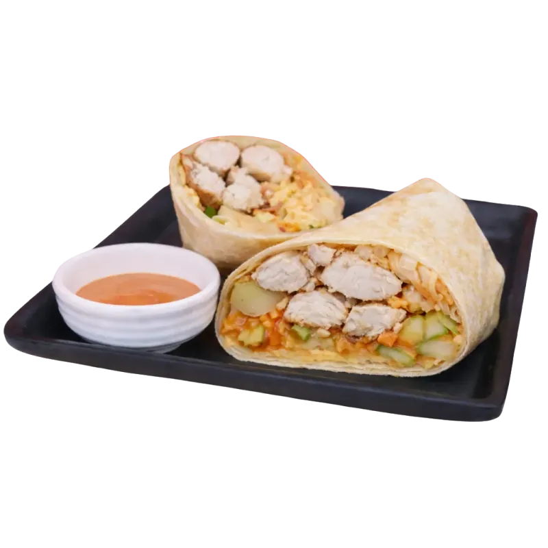 Massaman Chicken Wrap