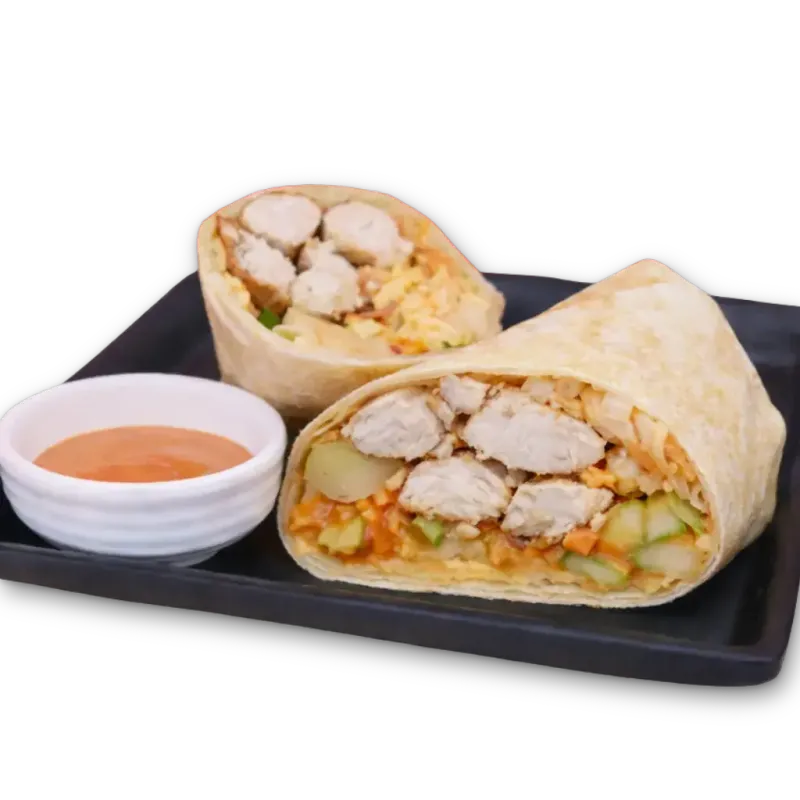 Massaman Chicken Wrap