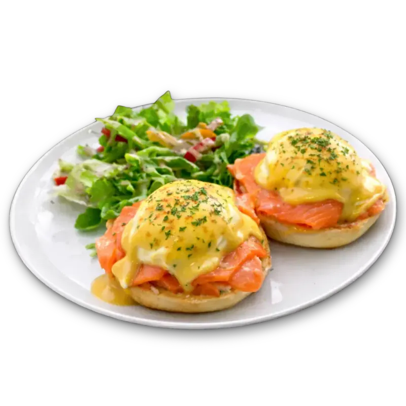 Smoked Salmon Eggs Benedict