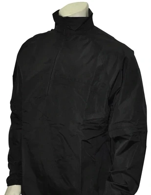 Smitty Major League Style Lightweight Convertible Sleeve Umpire Jacket Available in Black and Navy