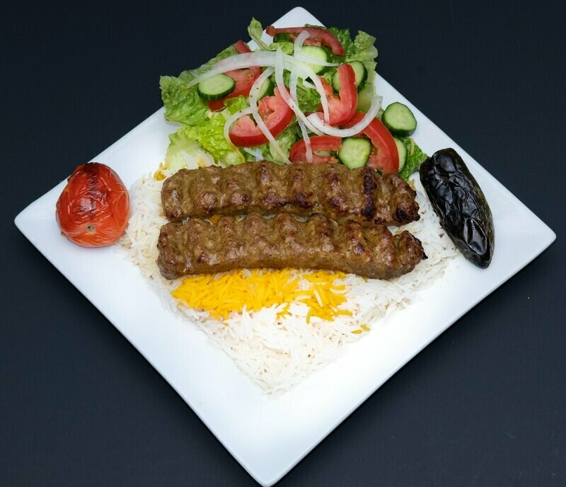 Ground Beef Kabob Platter