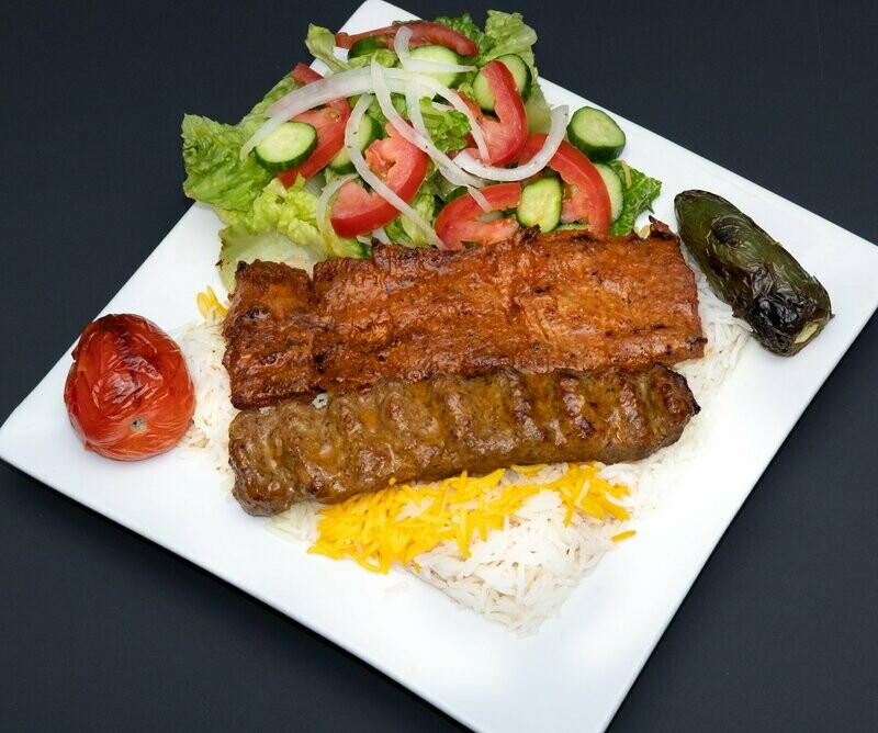 Soltani Kabob Combo Platter