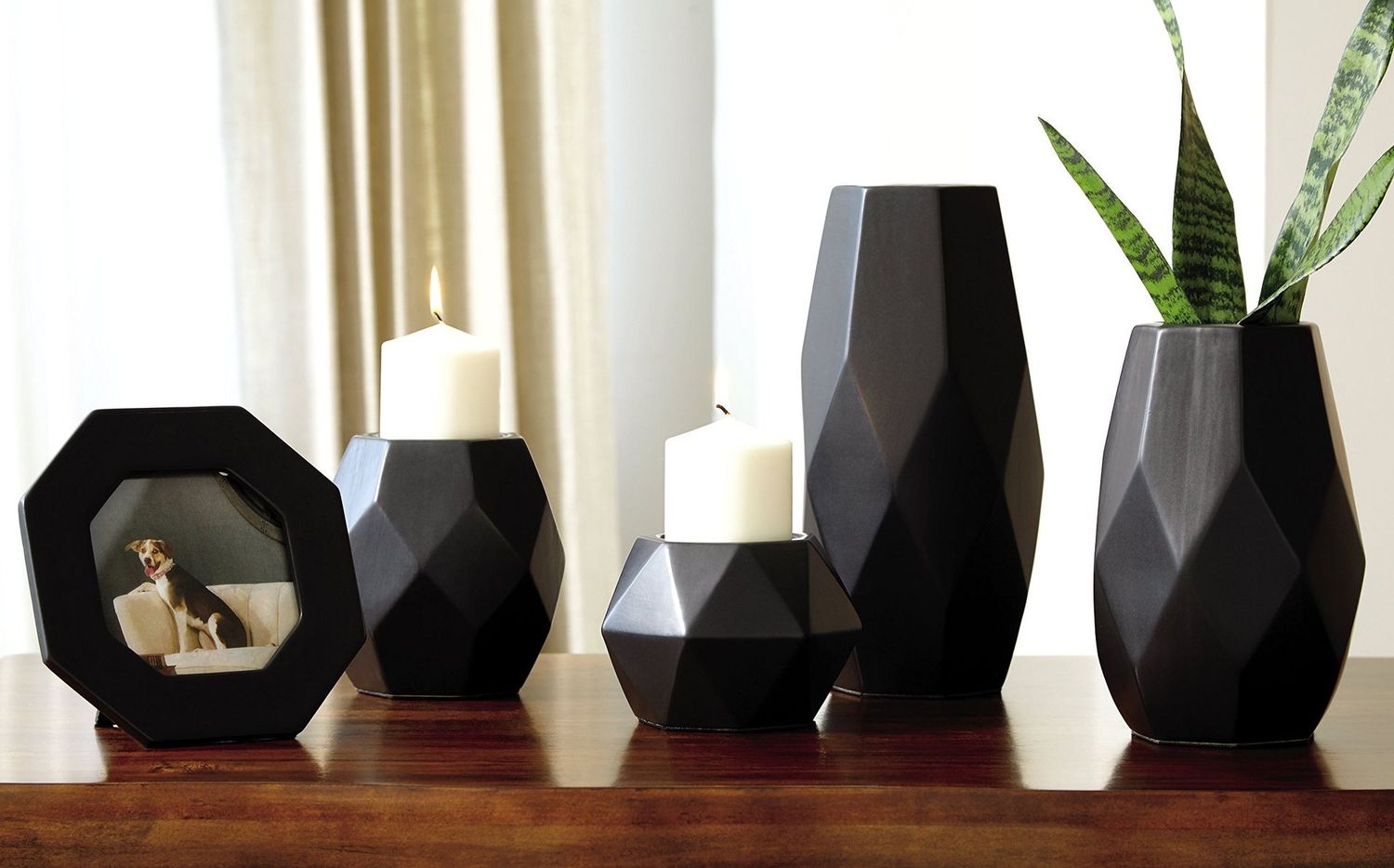 Signature Design by Ashley - Donatella Accessory Set -Contemporary - Black Signature Design by Ashley - Donatella Accessory Set -Contemporary - Black