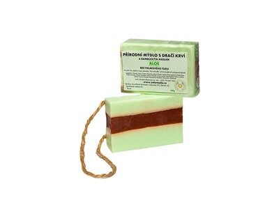 NATURAL SOAP WITH DRAGON'S BLOOD GREEN POWER ALOE VERA