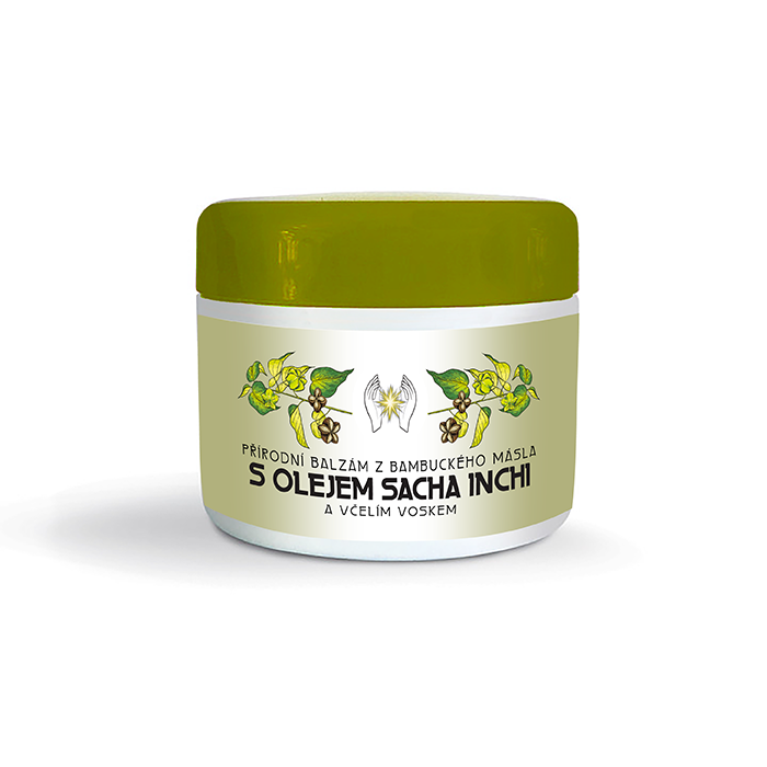 BALM WITH SACHA INCHI OIL, Natural balm with sacha inchi oil and beeswax is mainly intended for nourishment and regeneration of joints, tendons, muscles.