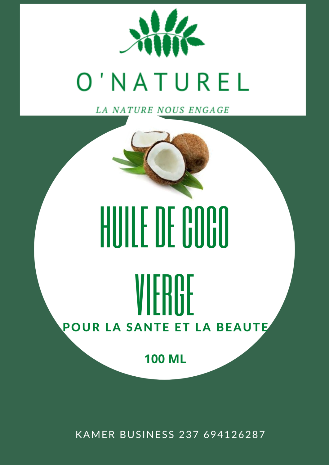 Huile de coco vierge Huile de coco vierge