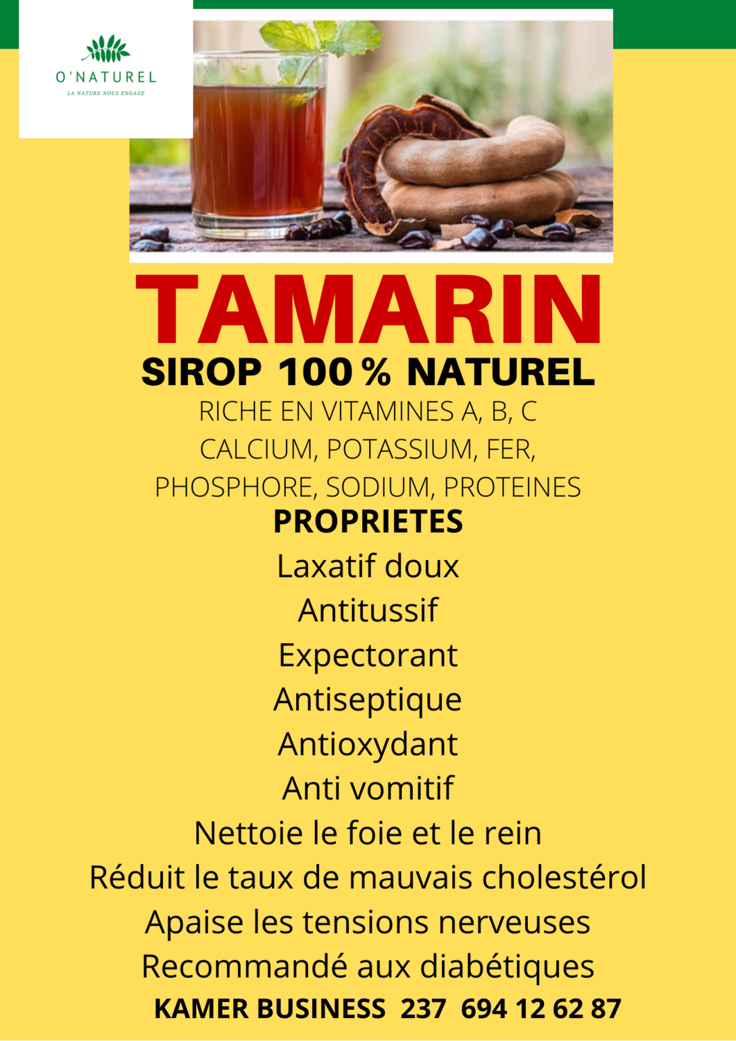 Sirop de TAMARIN Sirop de TAMARIN