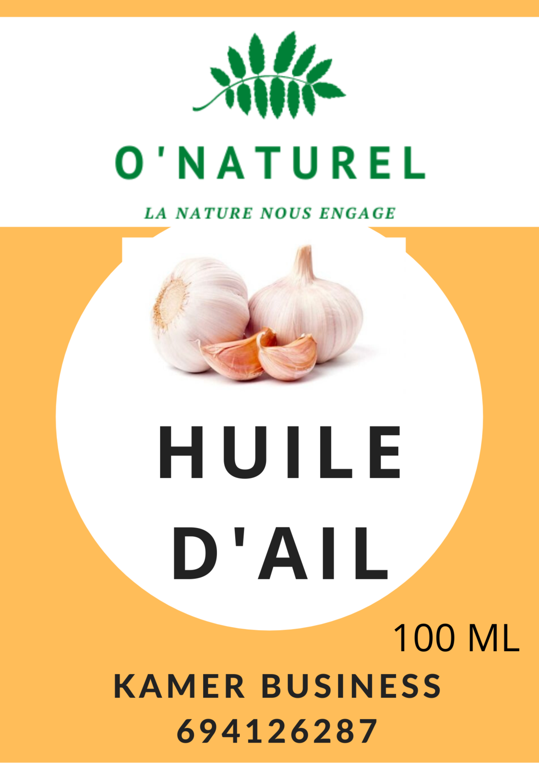 Huile d'Ail pure Huile d'Ail pure