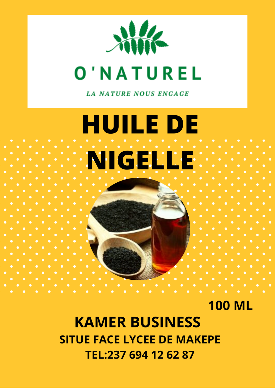 HUILE DE NIGELLE HUILE DE NIGELLE