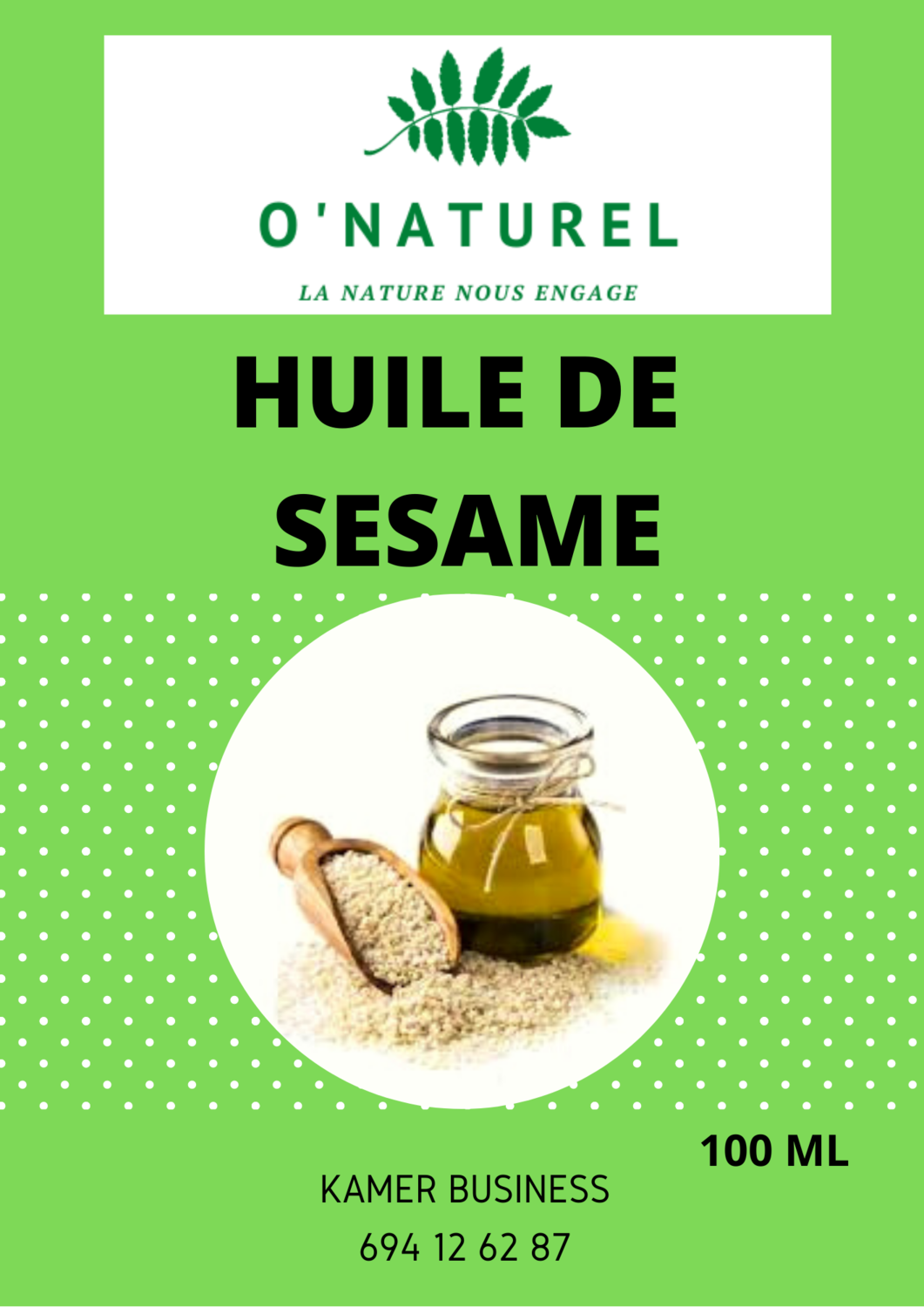 HUILE DE SESAME HUILE DE SESAME