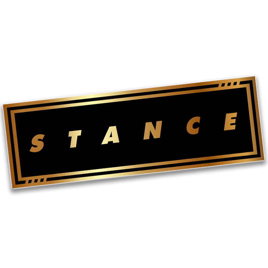 OFFICIAL TOUGE NATION "STANCE" GOLD SLAP STICKER