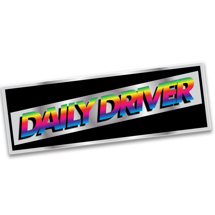 OFFICIAL TOUGE NATION "DAILY DRIVER" CHROME SLAP STICKER