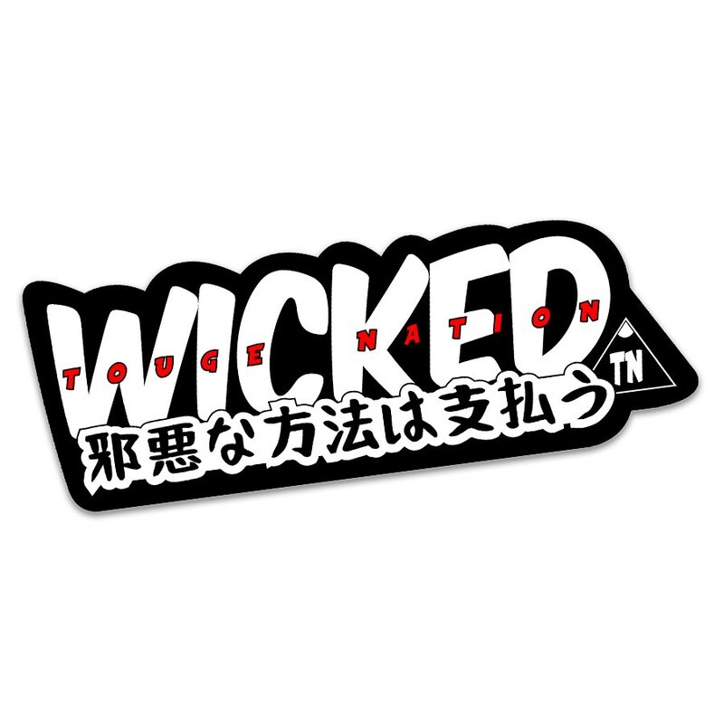 OFFICIAL TOUGE NATION "WICKED" SLAP STICKER