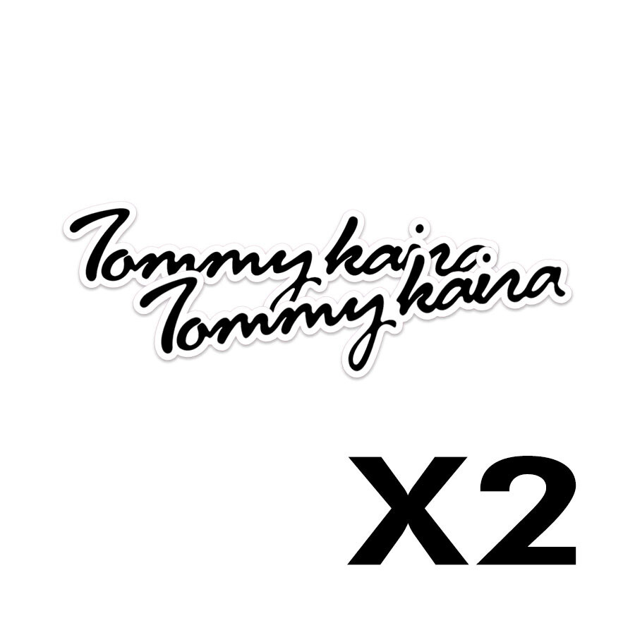 TOMMY KAIRA SIGNATURE STICKER (Black) x2