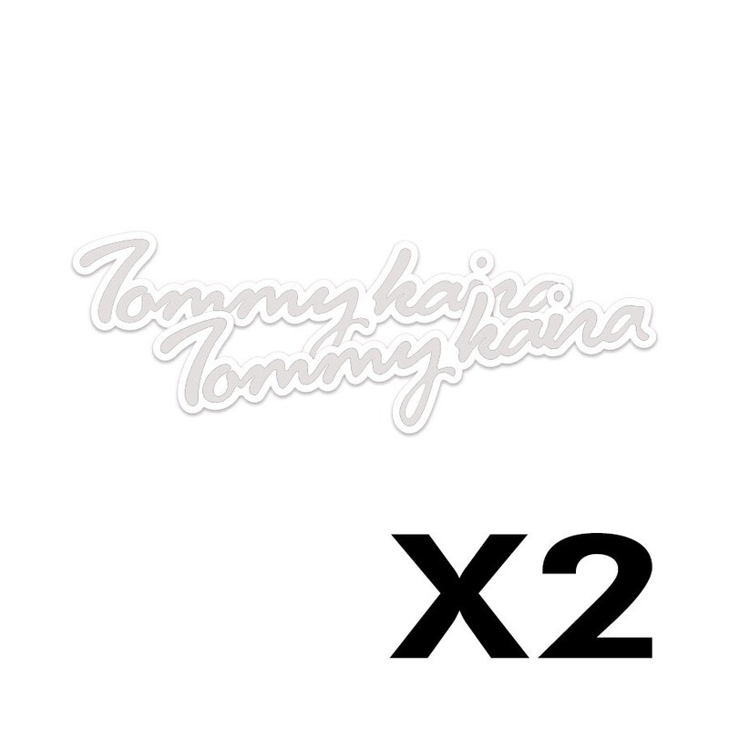 TOMMY KAIRA SIGNATURE STICKER (White) x2