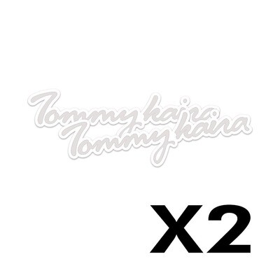 TOMMY KAIRA SIGNATURE STICKER (White) x2