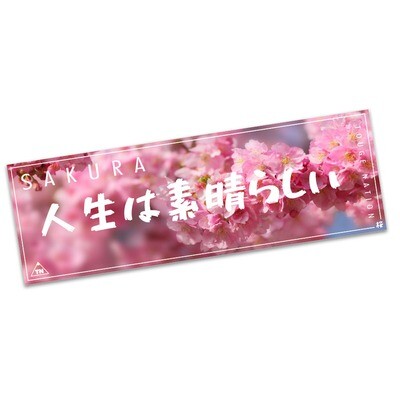CHERRY BLOSSOM &quot;LIFE IS GOOD&quot; SLAP