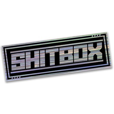 &quot;SHITBOX&quot; HOLOGRAPHIC RAIN SLAP