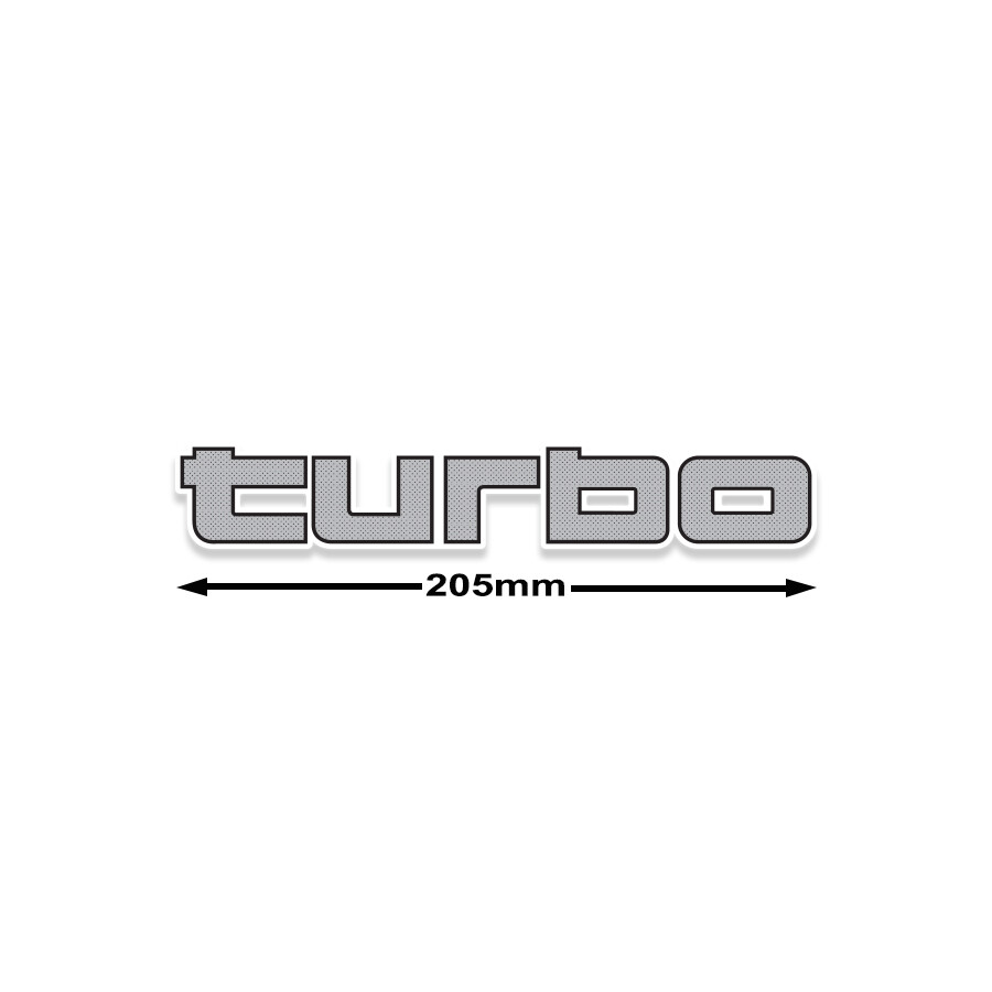 TURBO LOWER TAILGATE DECAL : 60-SERIES LAND CRUISER