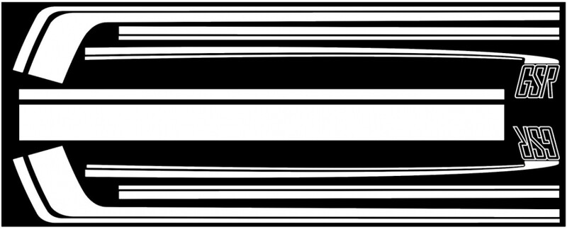 PLYMOUTH ARROW / MITSUBISHI CELESTE GSR BODY STRIPE KIT
