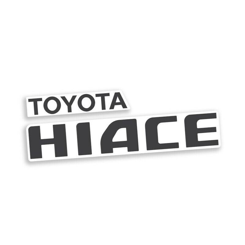 TAILGATE "TOYOTA HIACE" DECAL : 2005-2019 TOYOTA HIACE (OE# 75441-26281)